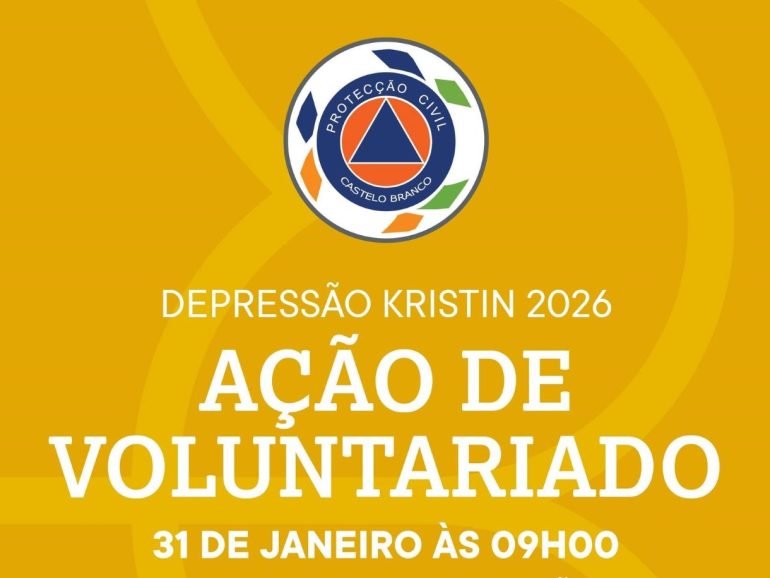 voluntariado Castelo Branco tempestade Kristin
