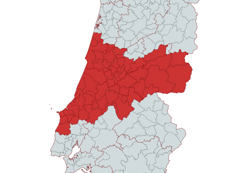 concelhos abrangidos pela situação de calamidade
