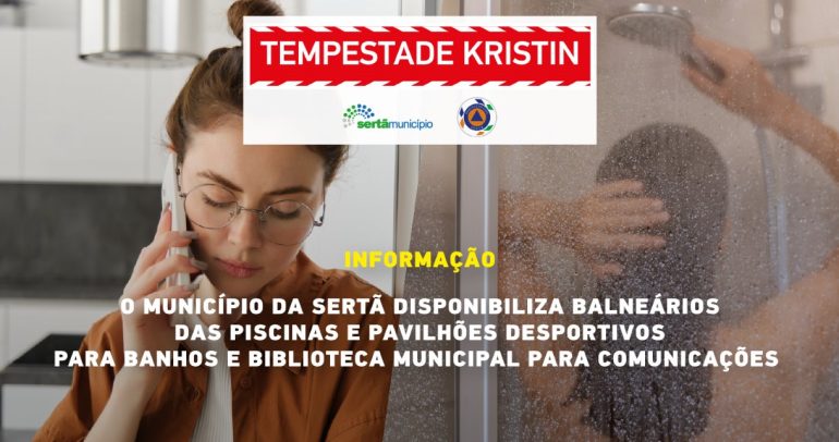 apoio à população Sertã tempestade Kristin