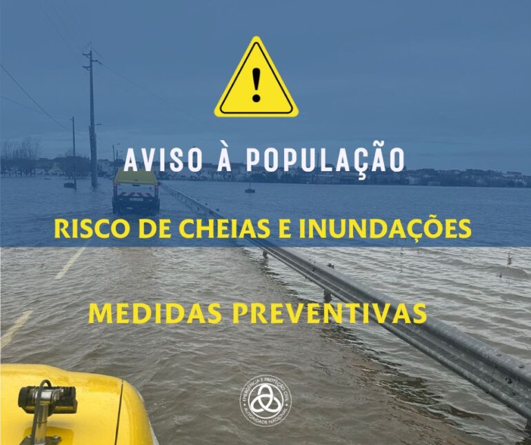 risco de cheias e inundações Portugal