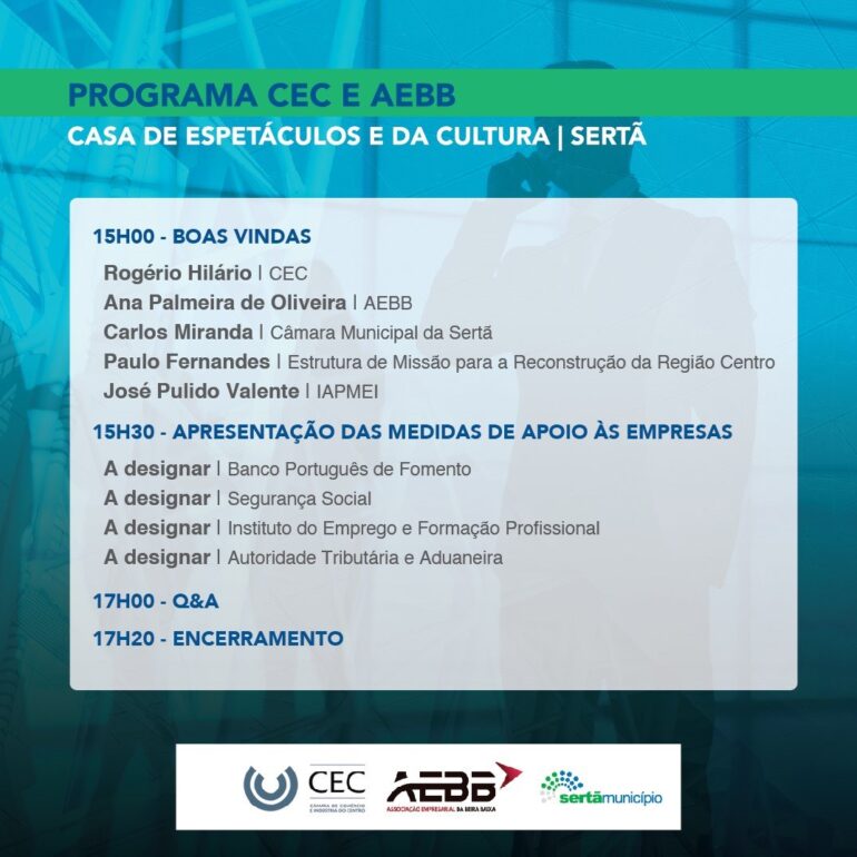 apoios empresas Sertã tempestade