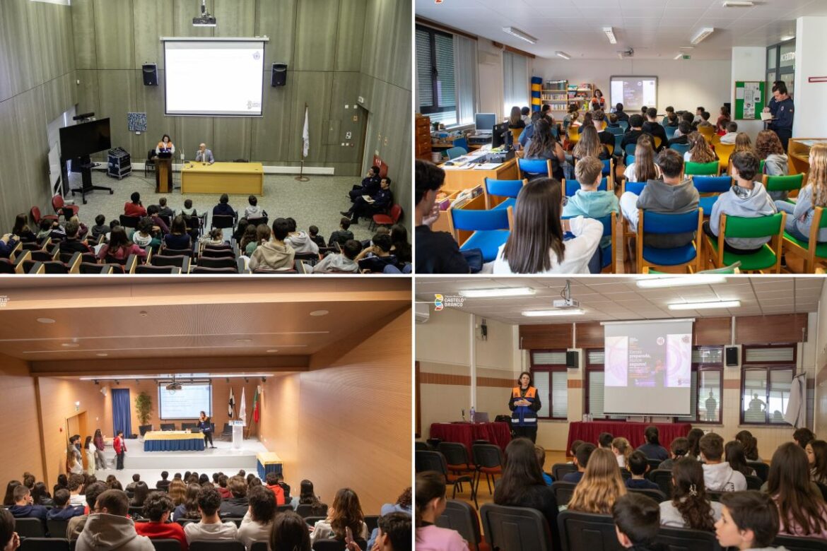 evacuação escolar Castelo Branco