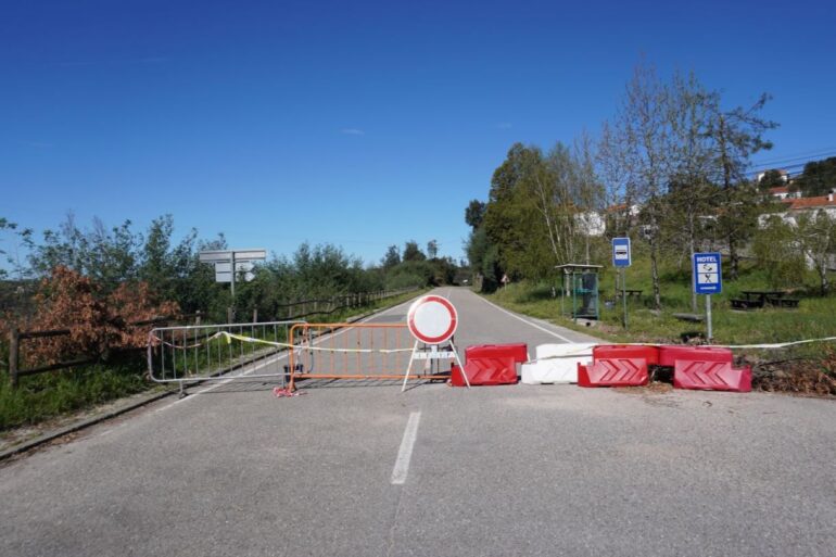 EN2 cortada Pedrógão Pequeno Cabril