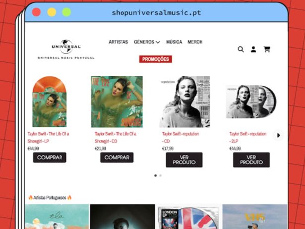loja online Universal Music Portugal