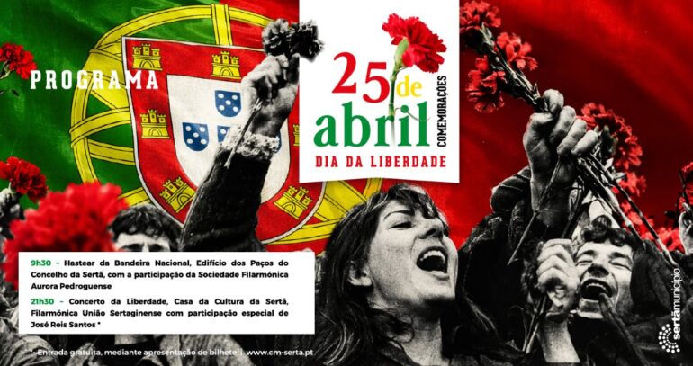 25 de Abril Sertã programa 2026