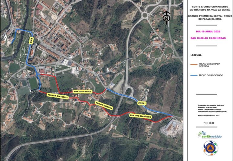 trânsito Sertã 19 abril