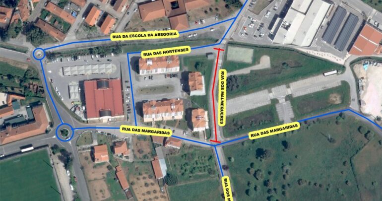 corte de trânsito Sertã