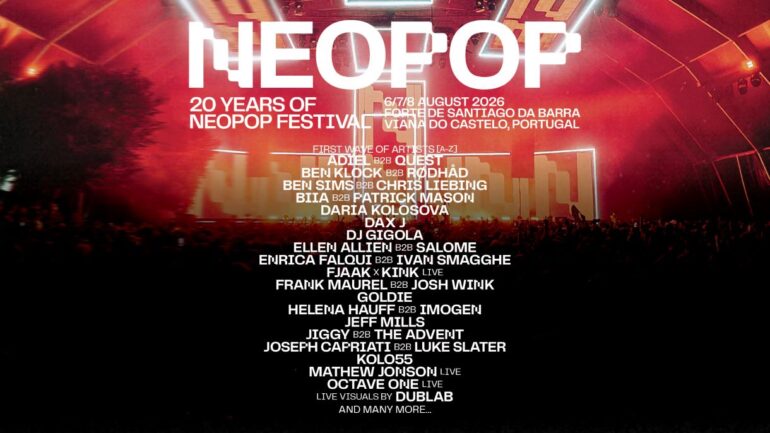 Neopop 20 anos artistas lineup