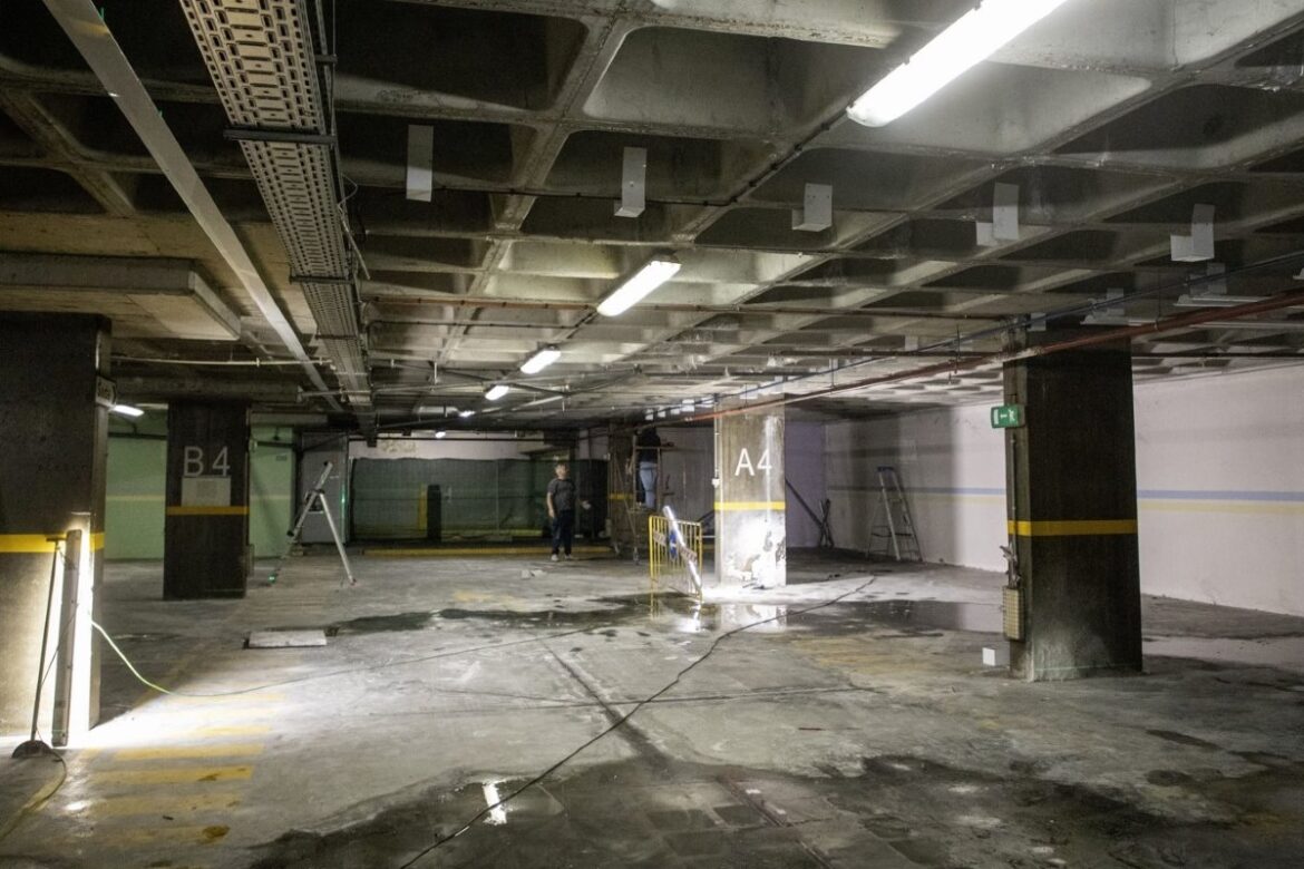 obras estacionamento Centro Cívico Castelo Branco