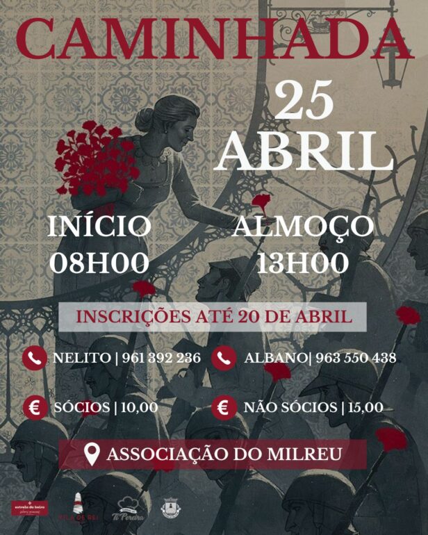 passeios pedestres Vila de Rei 25 abril
