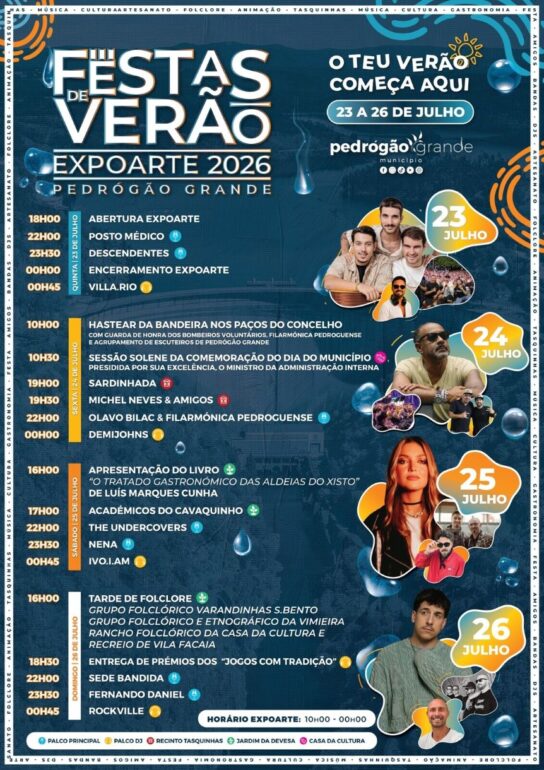 Festas de Verão Pedrógão Grande 2026