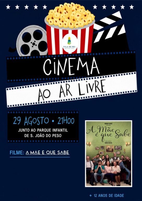 cinema ao ar livre Vila de Rei